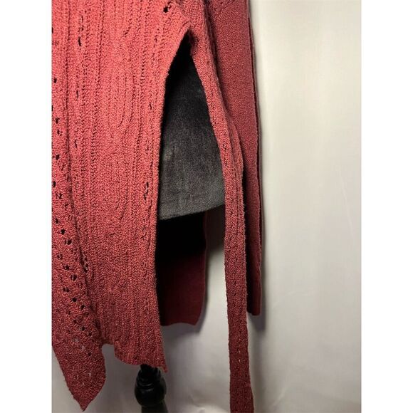 Free People Harper Knit Cardigan Sweater XS Maroon Long Sleeve Casual - Picture 2 of 12